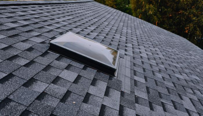 roof with modern design ventilation 