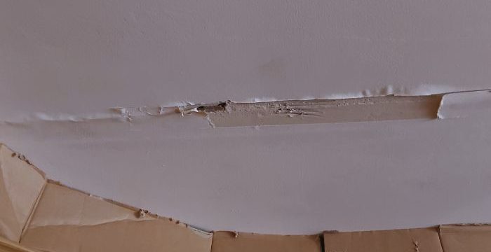 roof damage by leaking water