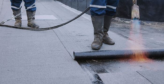 using flaming torch on roof repairs