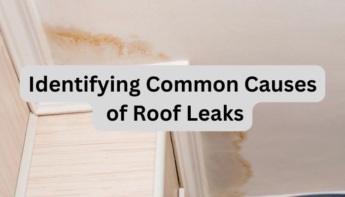 Roof with leak holes