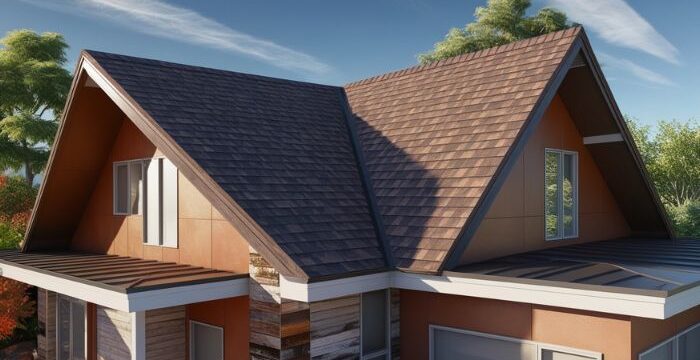 House with Dual Pitch Roof