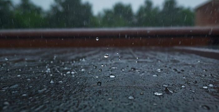 raining on the roof